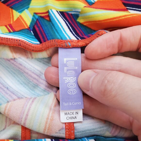 NEW LuLaRoe Multicolored Leggings - Picture 6 of 9